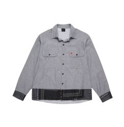 FUXURY 'BANDANA' CHILL SHIRT - BLACK