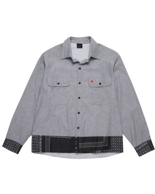 FUXURY 'BANDANA' CHILL SHIRT - BLACK