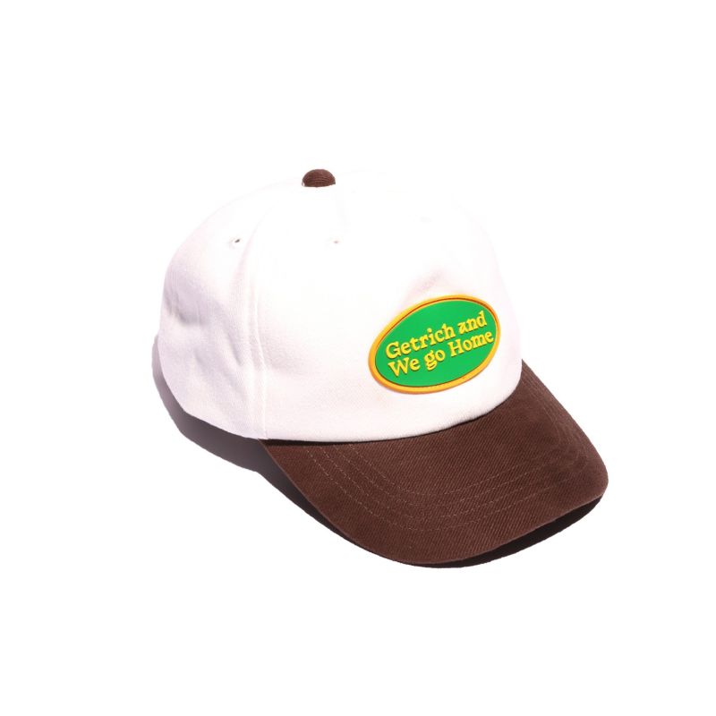 GET RICH AND WE GO HOME CAP - WHITE
