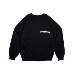 ONE DRINK 'LOGO' SWEATER - BLACK/WHITE