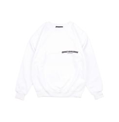 ONE DRINK 'LOGO' SWEATER - WHITE