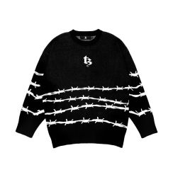 TZ BARBED WIRE OVERSIZED KNIT SWEATER
