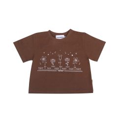 VGH FLOWER GRADEN TEE / BROWN