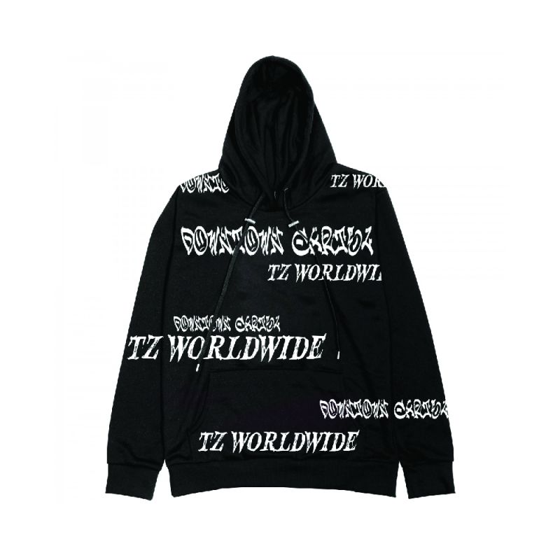 TZ WORLDWIDE X DOWNTOWN CARTEL TOKYO HOODIE / BLACK