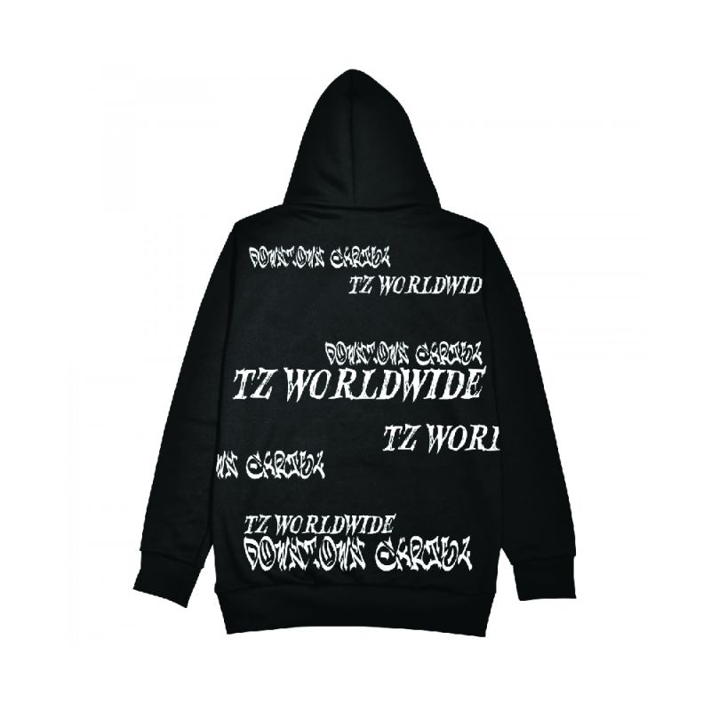 TZ WORLDWIDE X DOWNTOWN CARTEL TOKYO HOODIE / BLACK