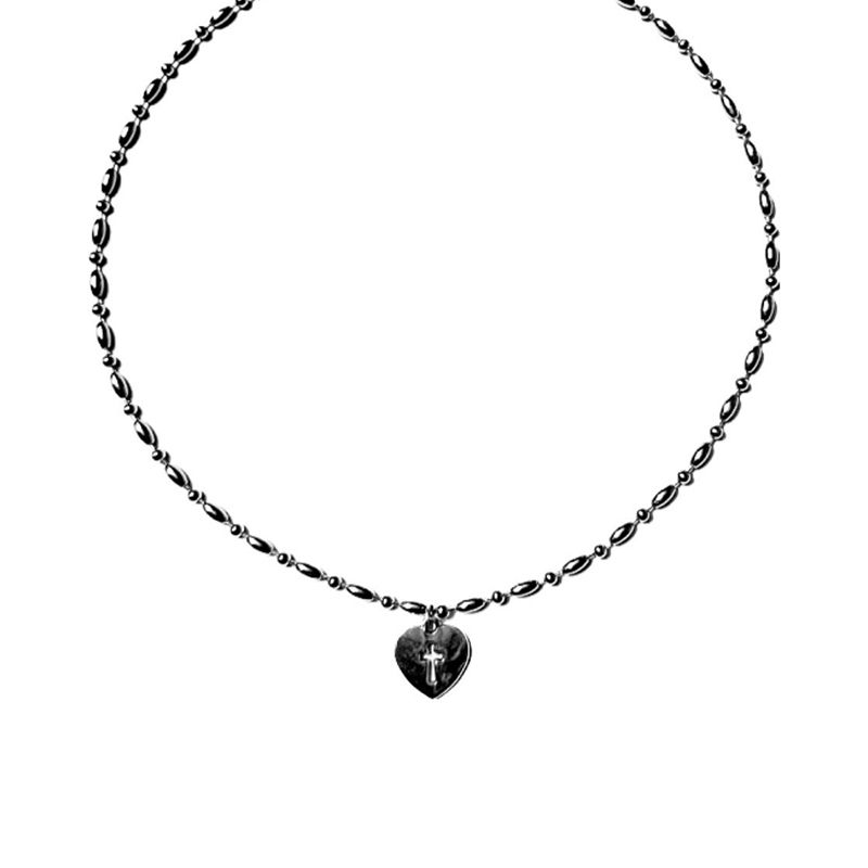 MYSTIC YOUTH HEART CROSS NECKLACE