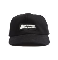 ONEDRINK RUBBER LOGO CAP /  BLACK