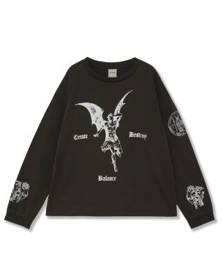 FUXURY ‘10YA’ L/S TEE/ FADED BOXY
