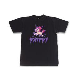 TRIPPY ' imp ' WASHED TEE / BLACK