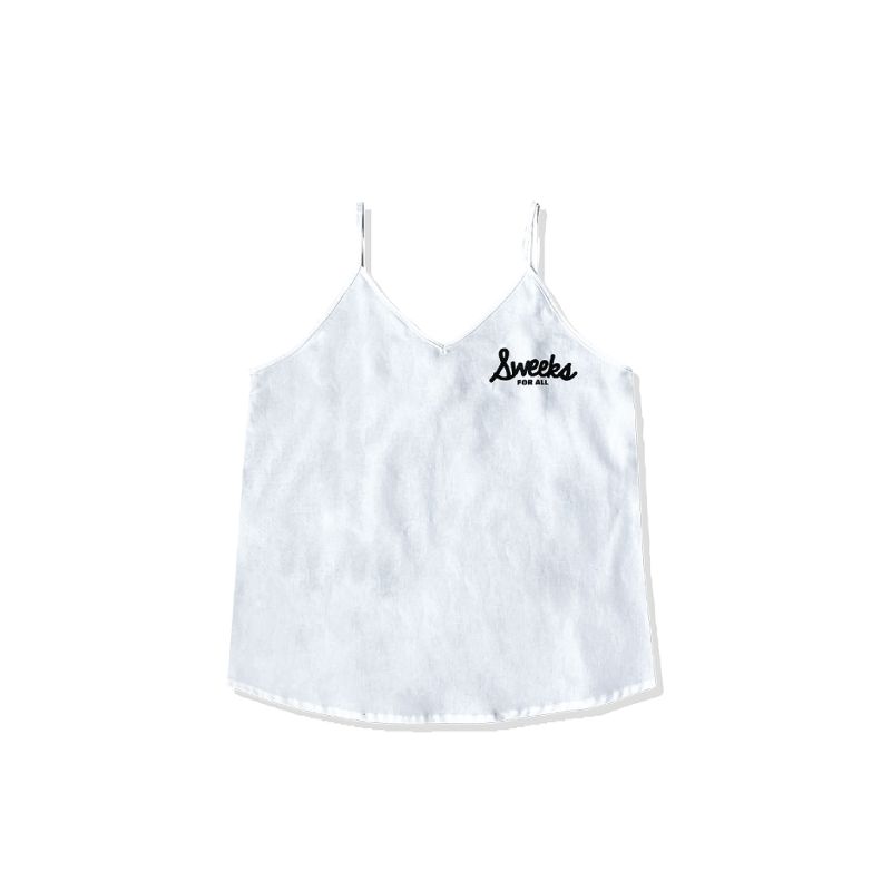 SWEEKS  LAYER SIDE   CAMI TOP / WHITE