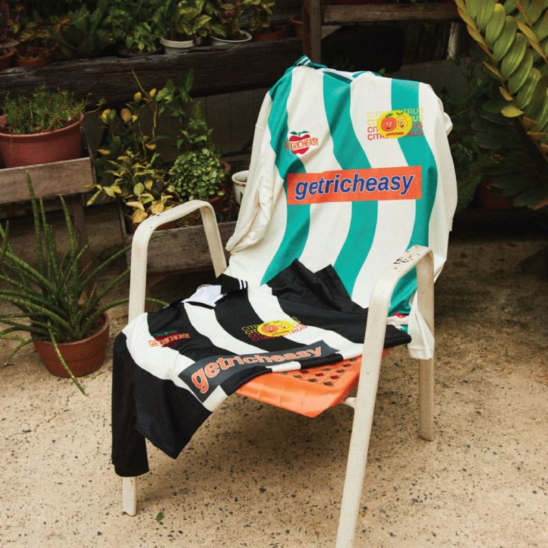 GETRICHEASY  FOOTBALL JERSEY CITRUS    / TURQUOISE