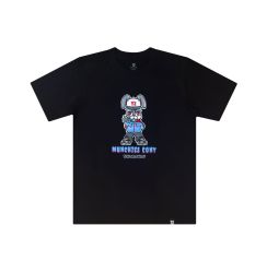 TZ WORLDWIDE ' MUNCHIES CONY ' T-SHIRT / BLACK
