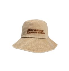 ONEDRINKANDWEGOHOME ' WFH ' BUCKET HAT LOGO / CREAM