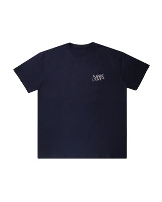 BIAS HOLLOW LOGO TEE / NAVY