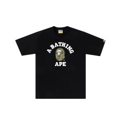 BAPE LAYERED LINE CAMO COLLEGE TEE