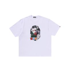 BAPE SHARK SEIJIN PHOTO PRINT TEE / WHITE