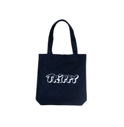 TRIPPY GRAFFITI LOGO TOTE BAG / NAVY