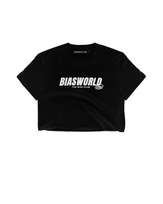 BIAS BIASWORLD CROP TEE / BLACK