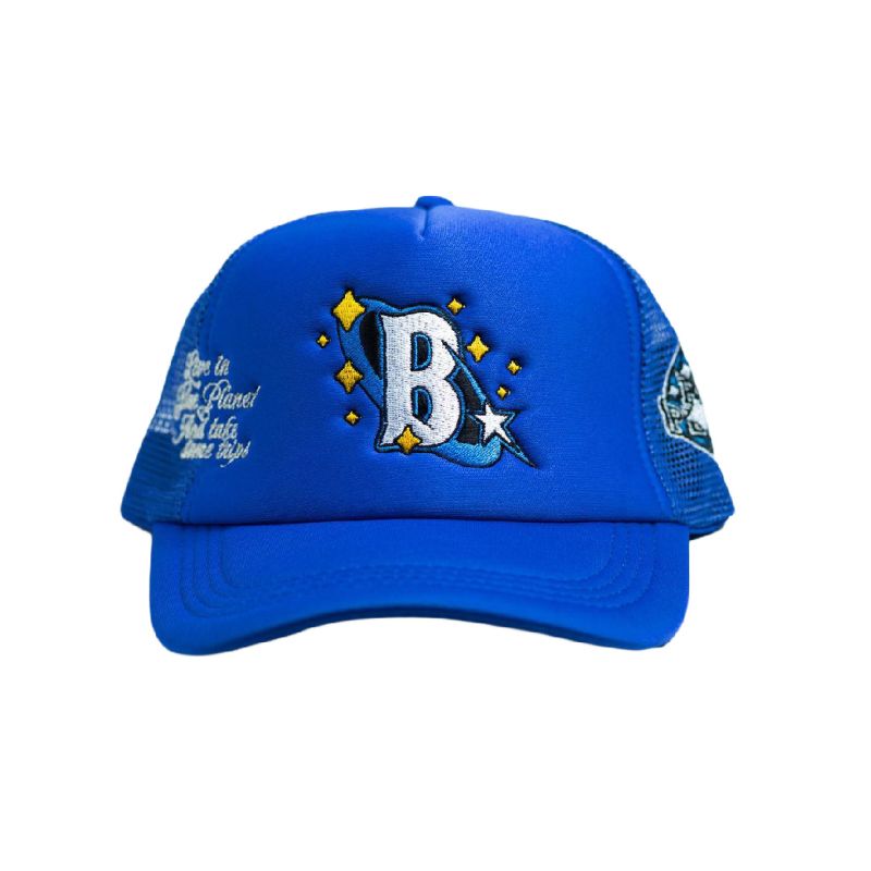 BLUE PLANET  TRIPPY B   TRUCKER HAT / BLUE