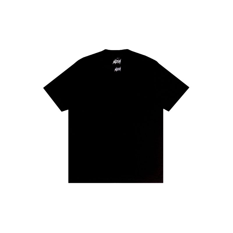 NORM  EMBROIDERED LOGO TEE  / BLACK