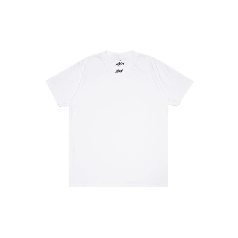 NORM  EMBROIDERED LOGO TEE  / WHITE