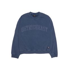 GETRICHEASY ' Appliqué LOGO DAMAGE '  SWEATER / FADED NAVY