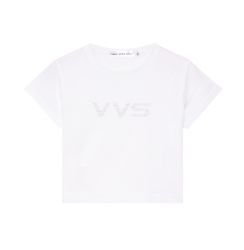 VERY VER SEXY ' VVS DIAMOND ' BABY TEE / WHITE