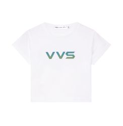 VERY VERY SEXY ' REFLEX HOLOGRAM ' BABY TEE / WHITE