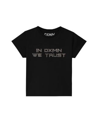 DXMN ' IN DXMN WE TRUST ' BABY TEE / BLACK