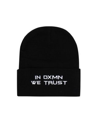 DXMN ' IN DXMN WE TRUST ' BEANIE / BLACK