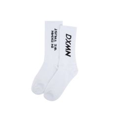 DXMN ' IN DXMN WE TRUST ' SOCK / WHITE