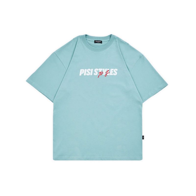 PISI  DESTROYED (PS.) OVERSIZED TEE / GREEN