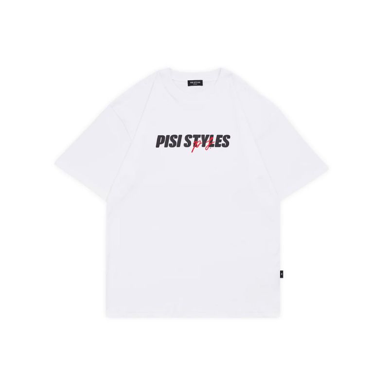 PISI  DESTROYED (PS.) OVERSIZED TEE / WHITE