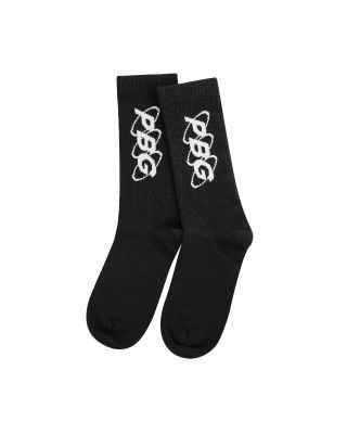 PBG LOGO SOCK / BLACK ( PACK 3 )