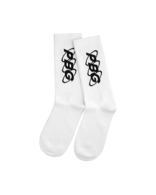 PBG LOGO SOCK / WHITE ( PACK 3 )