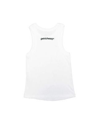GETRICHEASY MEN'S TANK TOP / WHITE