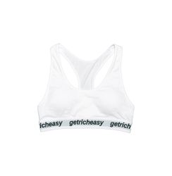 GETRICHEASY WOMEN'S SPORTS BRA / WHITE