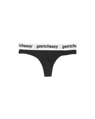 GETRICHEASY WOMEN'S THONGS / BLACK