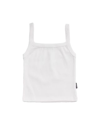 PISI WOMEN RIBBED SQUARE NECK TANK TOP 04 | OFF WHITE