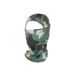 GLO GANG - Reverse Logo Balaclava Ski Mask /  Green Camo