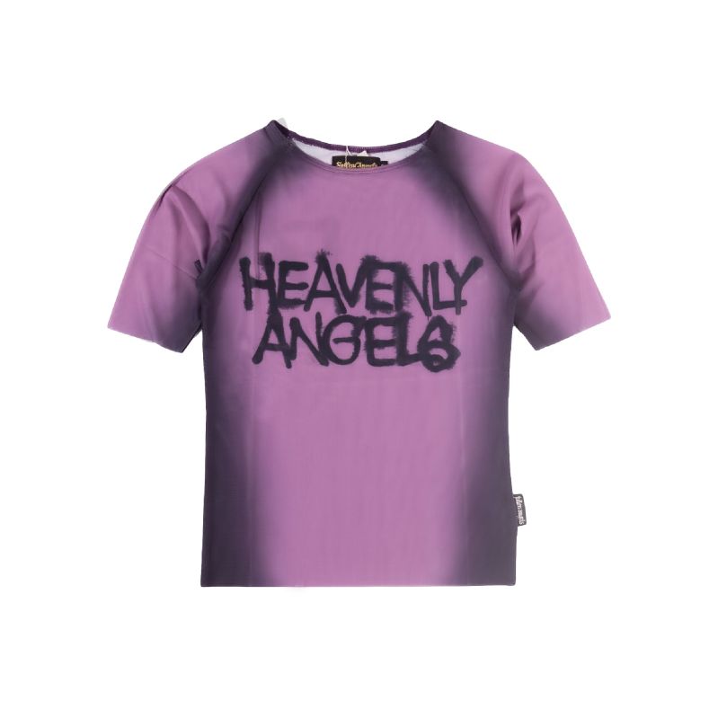 FALLEN ANGELS - HEAVENLY MESH TOP / PINK