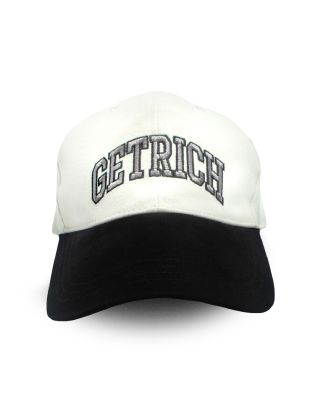 GETRICHEASY - VARSITY LOGO CAP / WHITE-BLACK