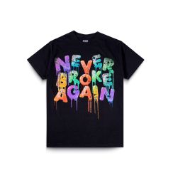 NEVER BROKE AGAIN - OG DRIP RUNDOWN TEE / BLACK