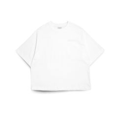 GETRICHEASY - EMBRIODERY LOGO BOXY TEE / WHITE