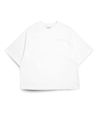 GETRICHEASY - EMBRIODERY LOGO BOXY TEE / WHITE