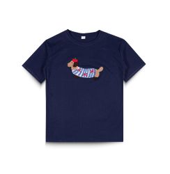 KAY3 - DASHSHUND TEE / NAVY