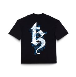 TZ WORLDWIDE - GRAFFITI OVERSIZED TEE / BLACK