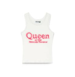 FALLEN ANGELS - QUEEN TANK TOP / WHITE