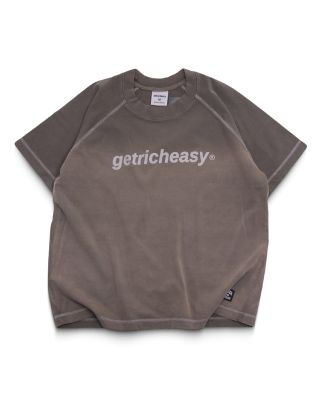 GETRICHEASY - WASHED RAGLAN / BLACK