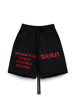 DXMN - ALREADY FAMOUS SHORT PANTS / BLACK-RED